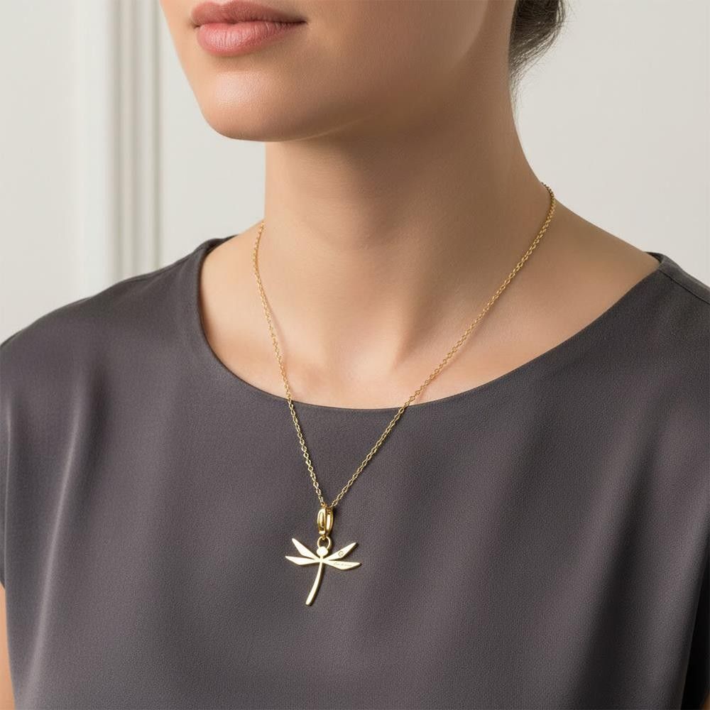 Collana Salvini Libellula in Oro Giallo 18 Kt e Diamanti