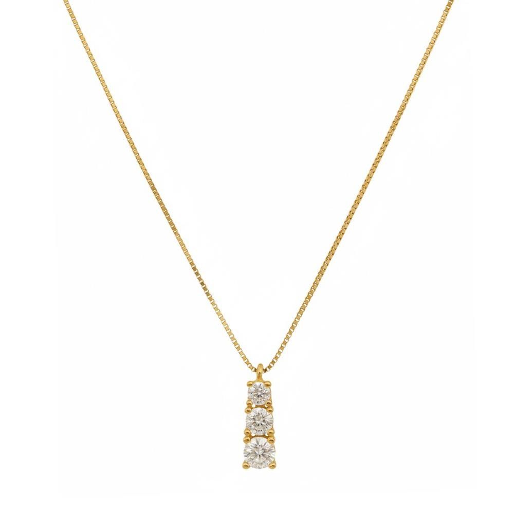 Collana Trilogy in Oro Giallo 18 kt