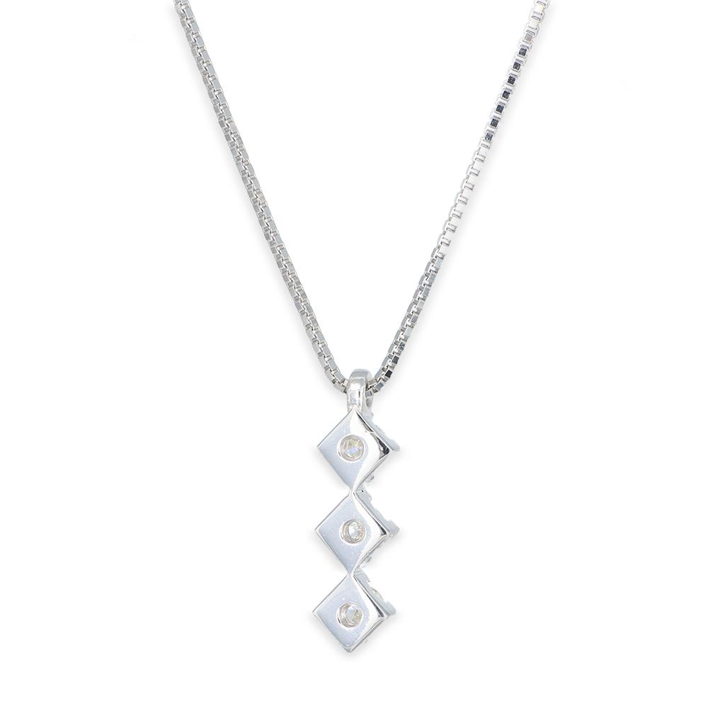 Collana Trilogy Magic in Oro Bianco 18 Kt e Diamanti