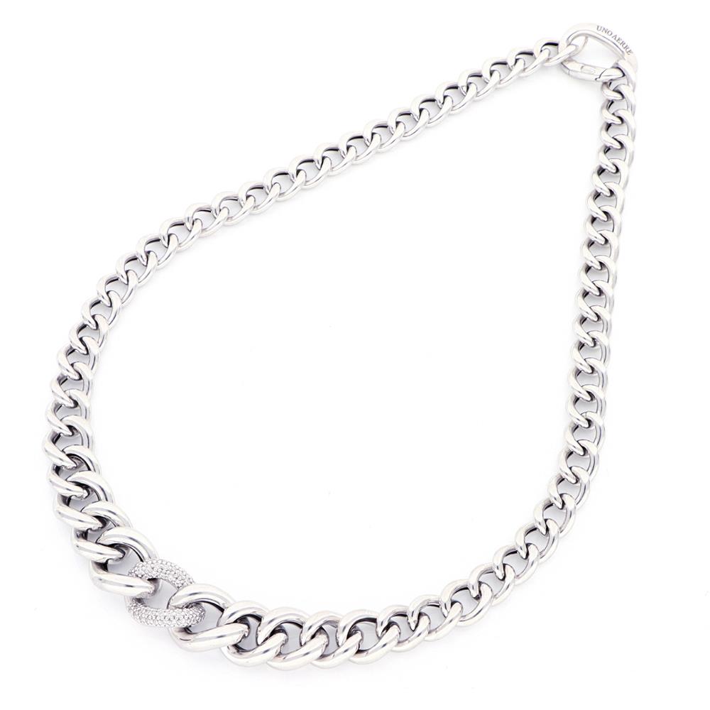 Collana Unoaerre in argento bianco