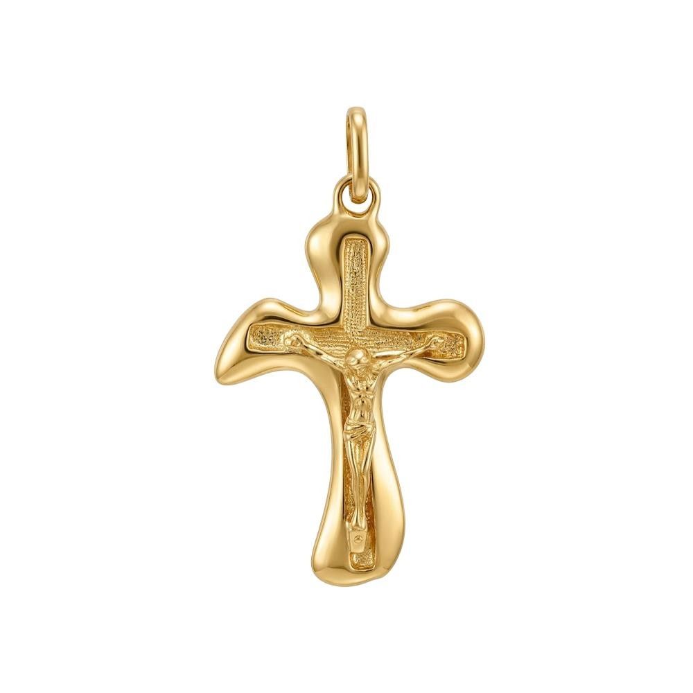 Croce con Cristo in Oro Giallo 18 Kt