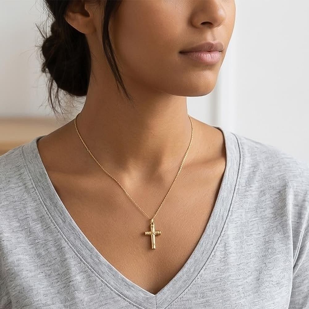 Croce in Oro Giallo 18 Kt