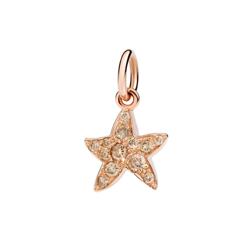 Charm Donna Dodo Stella marina diamante brown