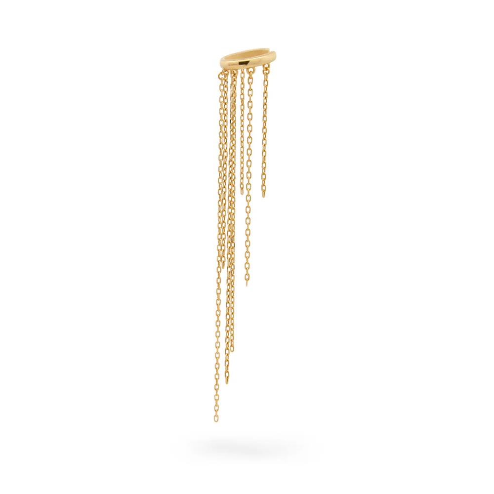 Earcuff Rue Des Mille Cleo Floating Frange Gold