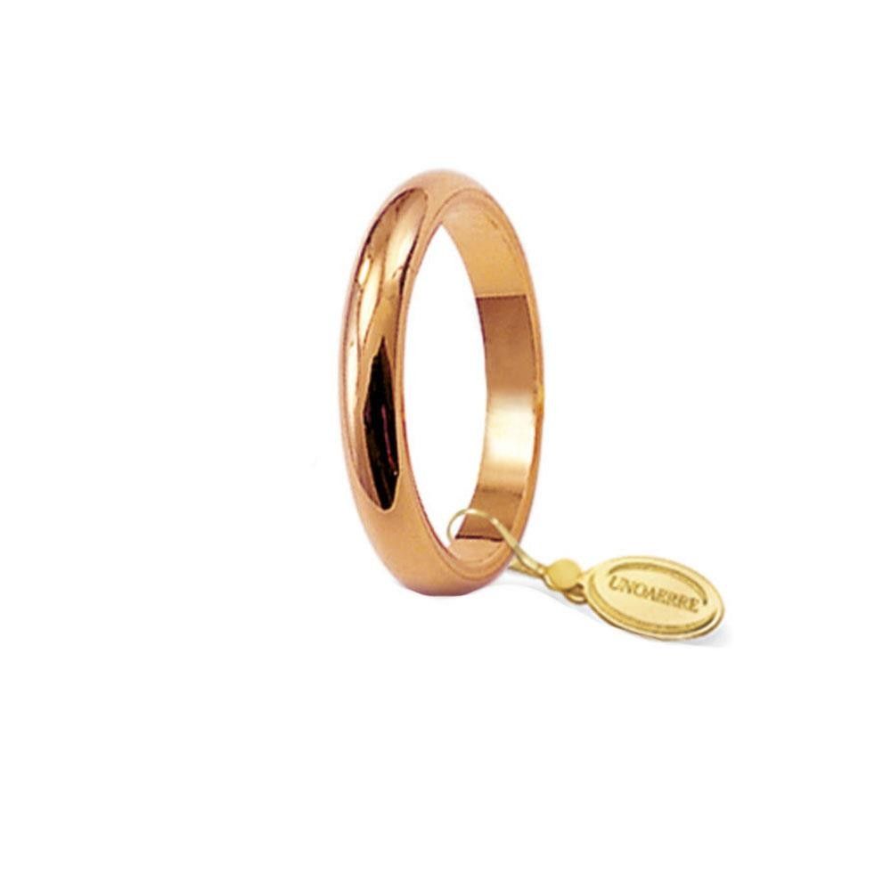 Fede Classica Francesina In Oro Rosa 18Kt
