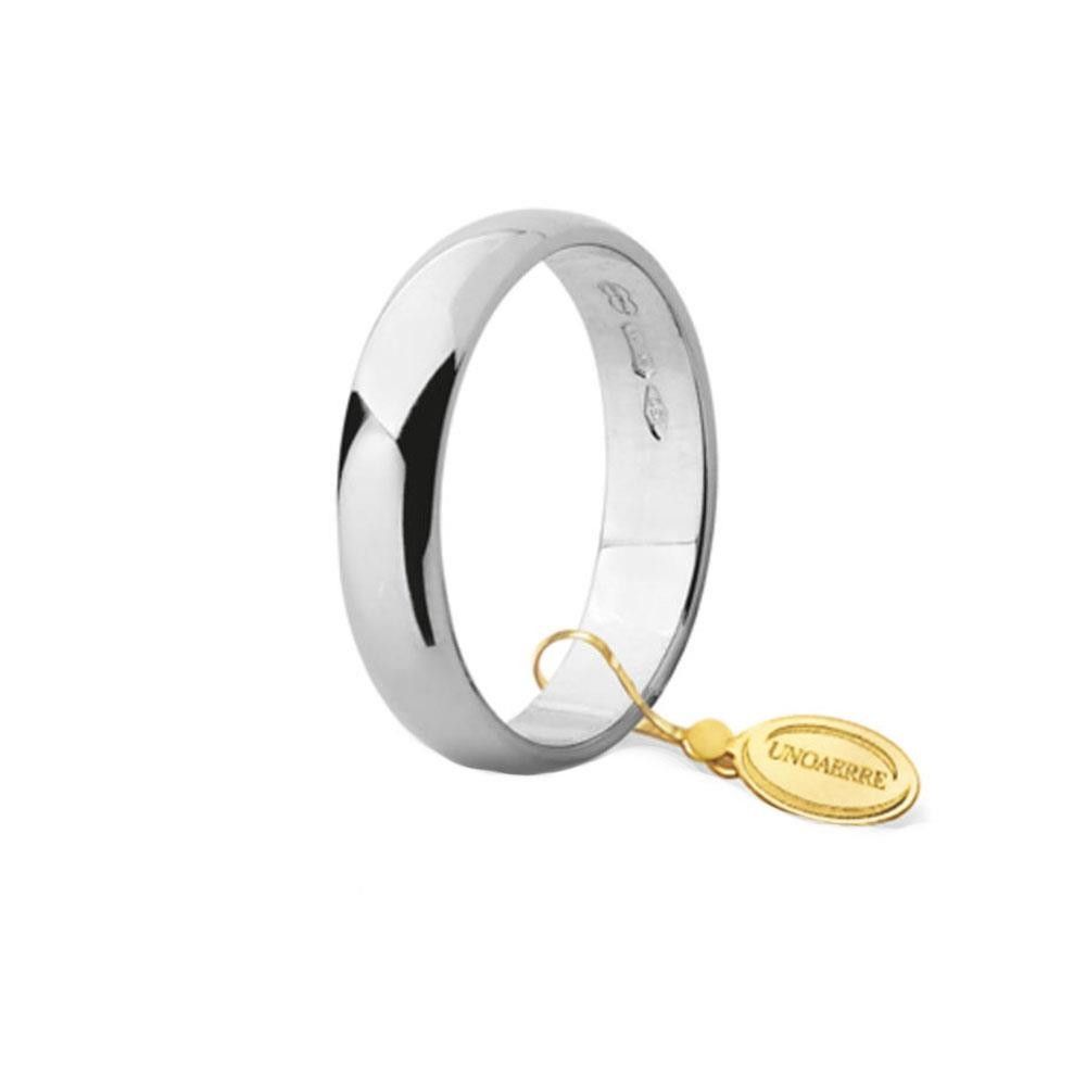 Fede Classica Larga In Oro Bianco 18Kt