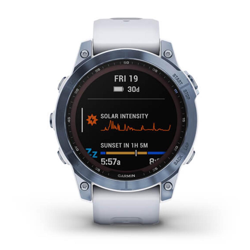 Garmin Fenix 7 Sapphire Solar Titanium Mineral Blue DLC