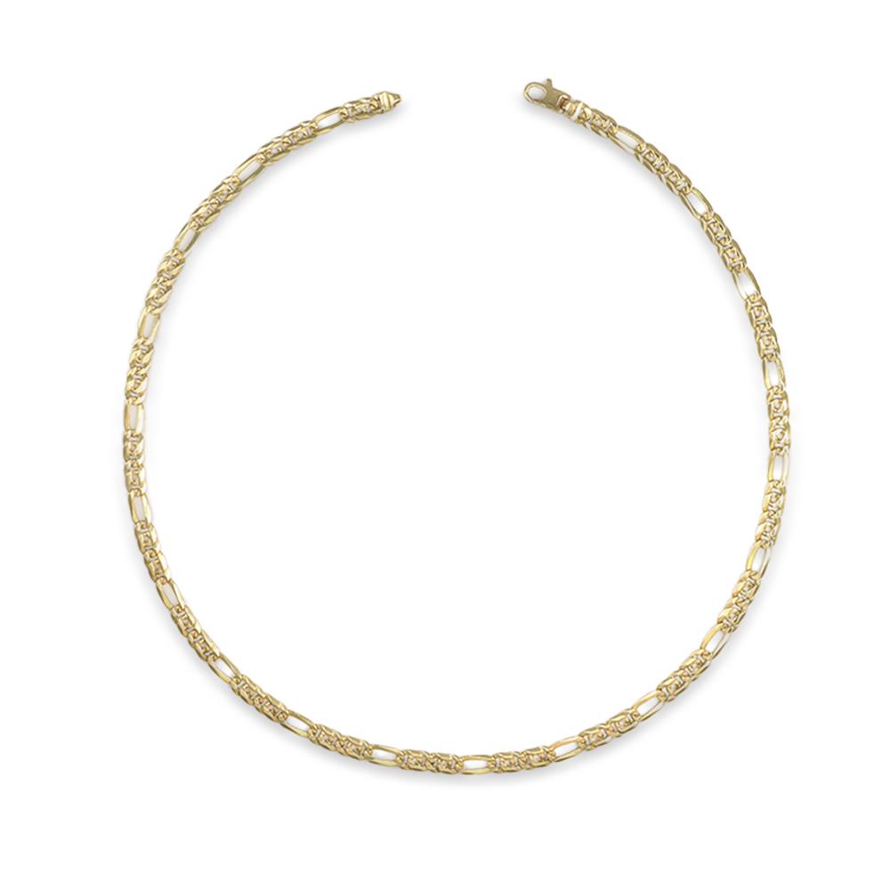 Girocollo a Catena 3+1 in Oro Giallo 18 Kt