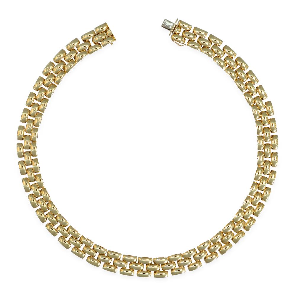 Girocollo Donna Maglia Panther In Oro Giallo 18 Kt