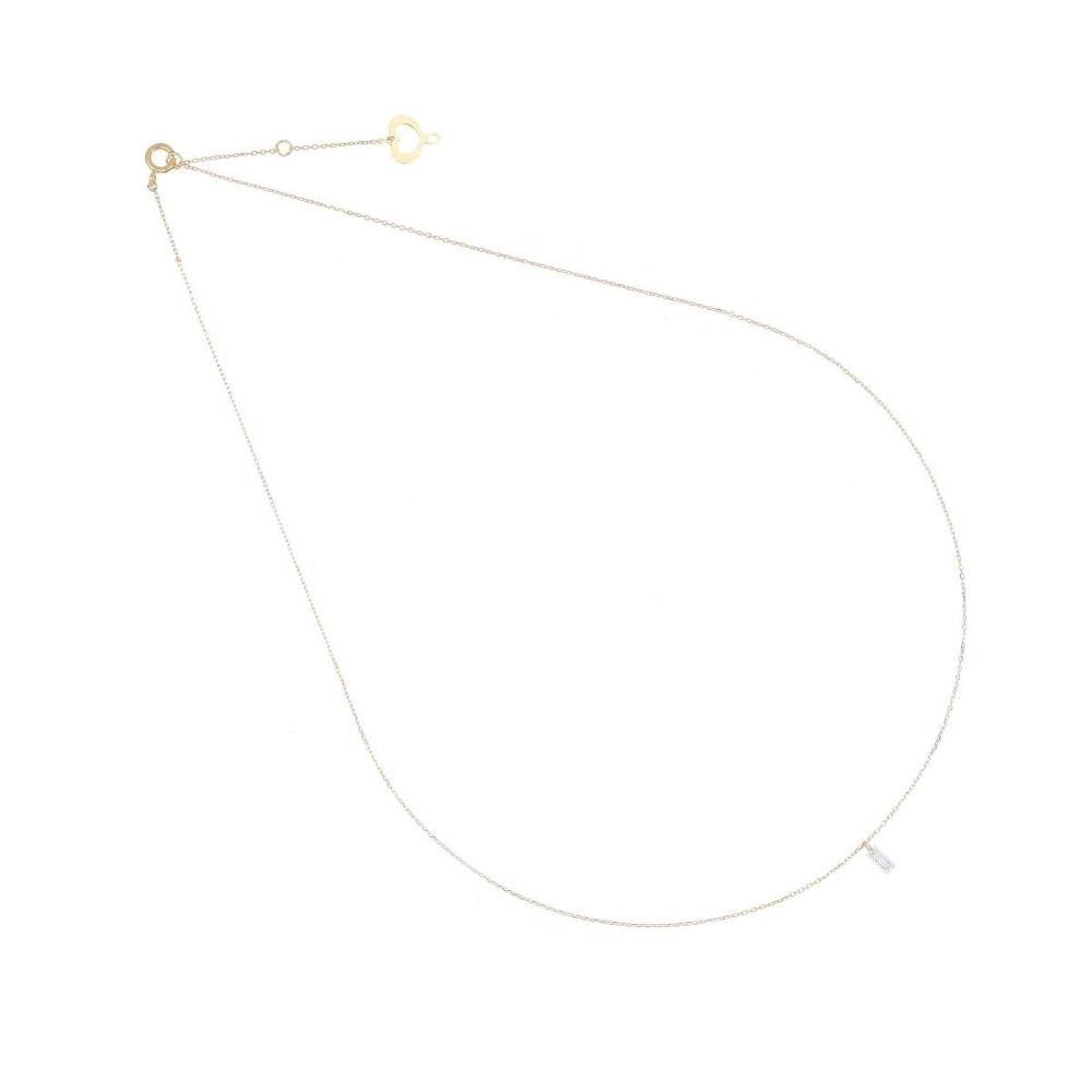 Girocollo Maman & Sophie Diamante Nudo Baguette 0,10 Ct