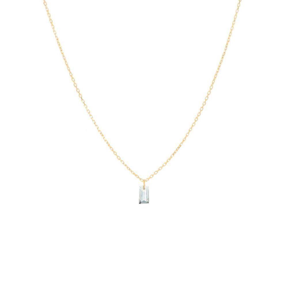 Girocollo Maman & Sophie Diamante Nudo Baguette 0,10 Ct