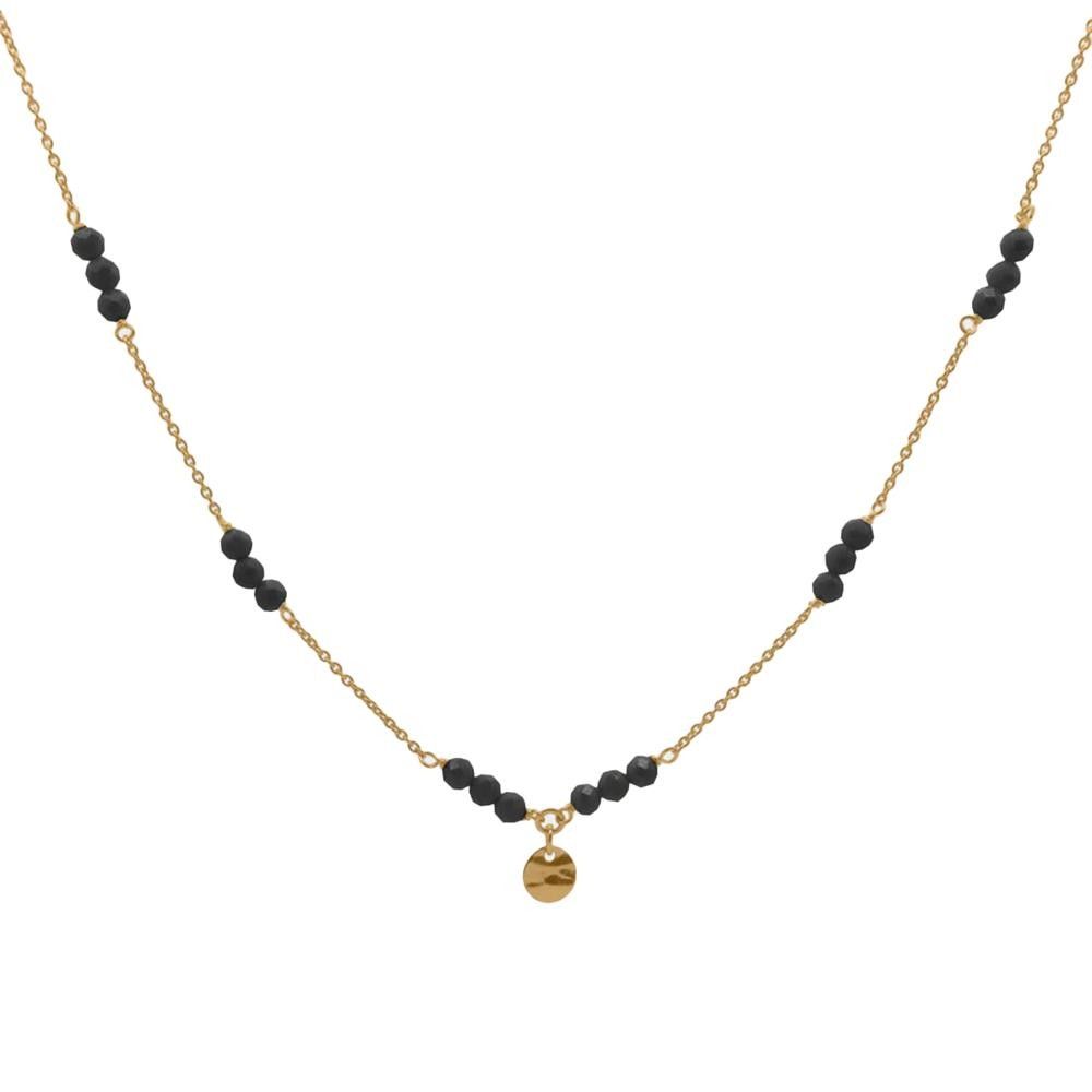 Girocollo Rue Des Mille catena con pepite Milky e Medaglia