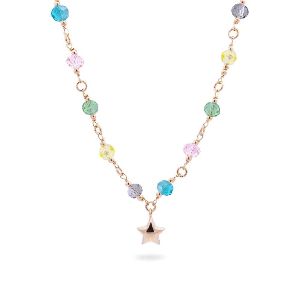 Girocollo Rue Des Mille Crystal Rainbow Stella Multicolor