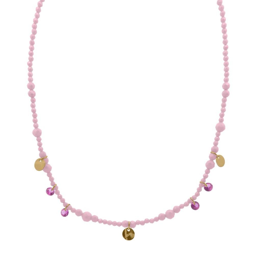 Girocollo Rue Des Mille Gipsy Zirconi Milky e medaglie pendenti