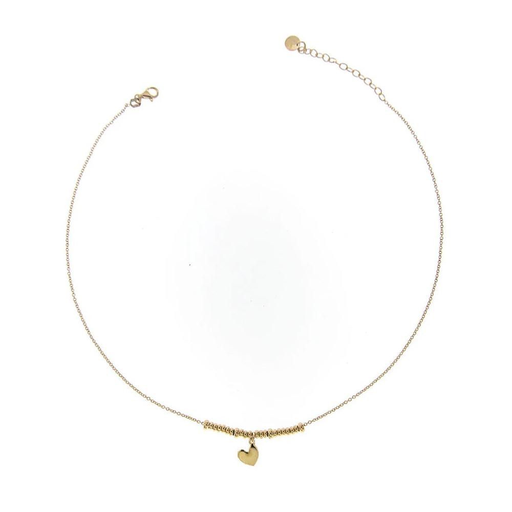 Girocollo Rue Des MIlle i Sogni Son Desideri Cuore con micro anelli