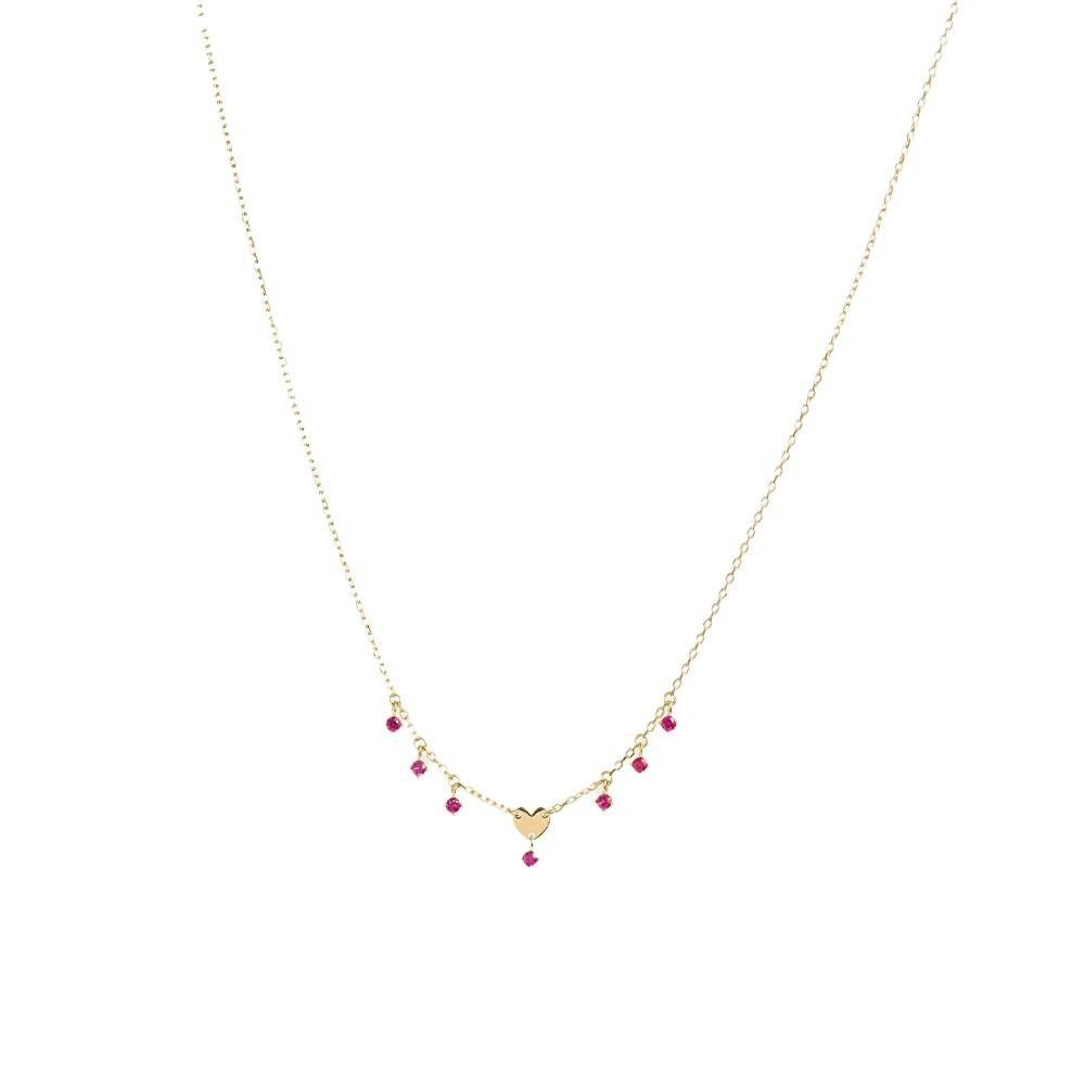 Girocollo Rue Des Mille mini cuore e punti luce pendenti