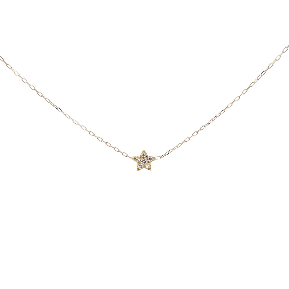 Girocollo Rue Des Mille Oro 18 KT e Diamanti Stella