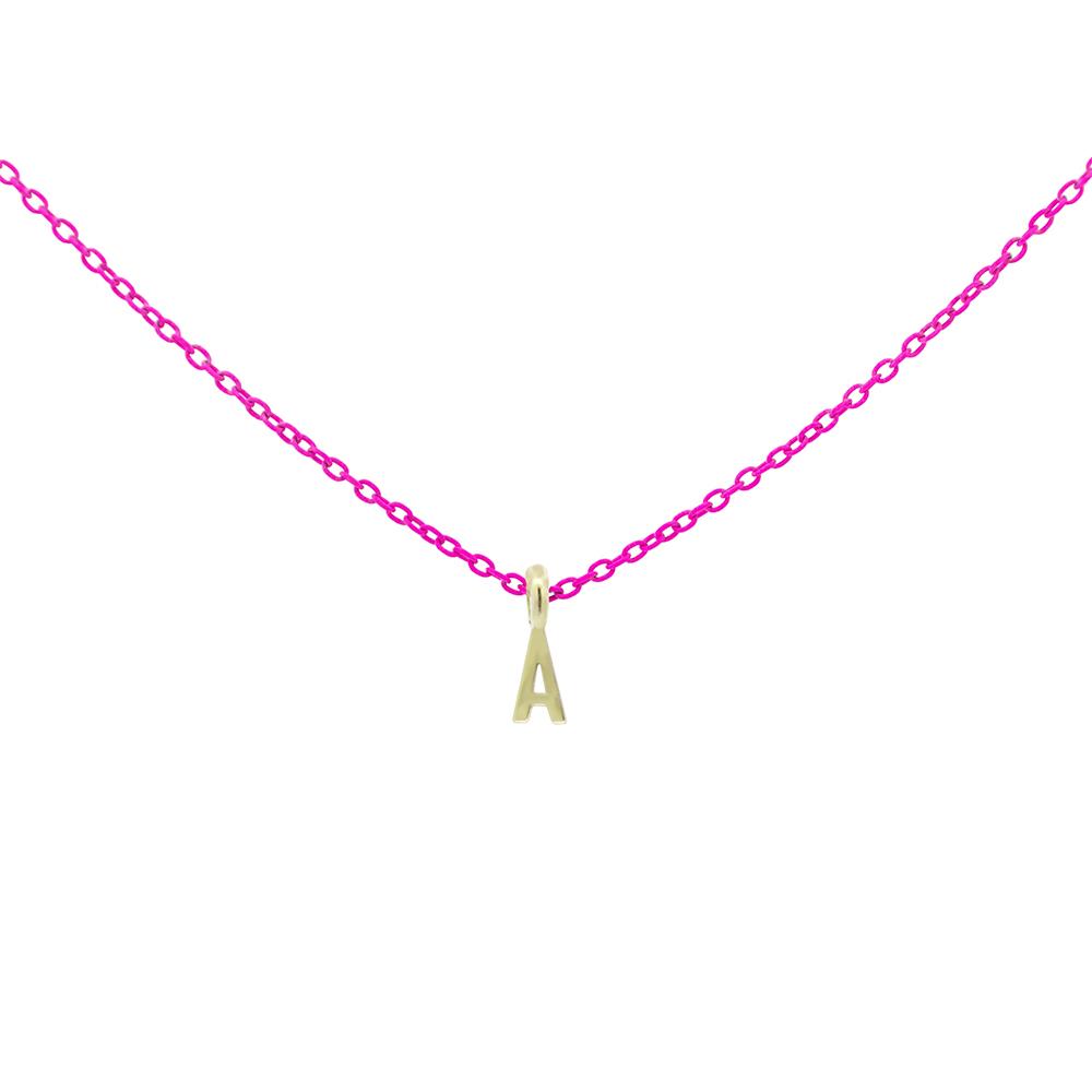 Girocollo Rue Des MIlle Oro 18 KT Lettera "A"