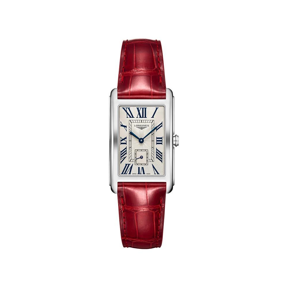 Longines DolceVita Cinturino In Alligatore Rosso