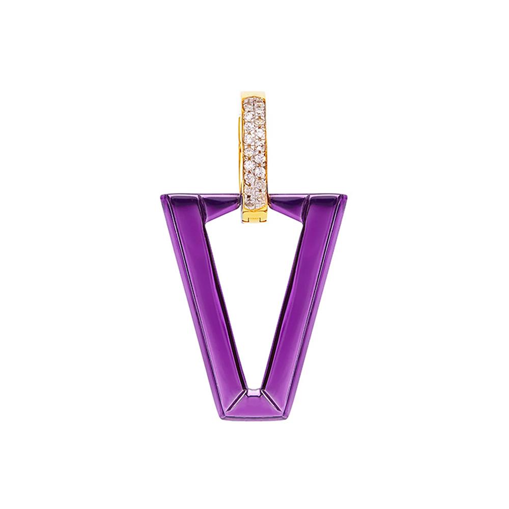 Mono Orecchino Valentina Ferragni AULI Metallic Violet