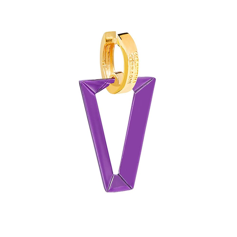 Mono Orecchino Valentina Ferragni AULI Metallic Violet