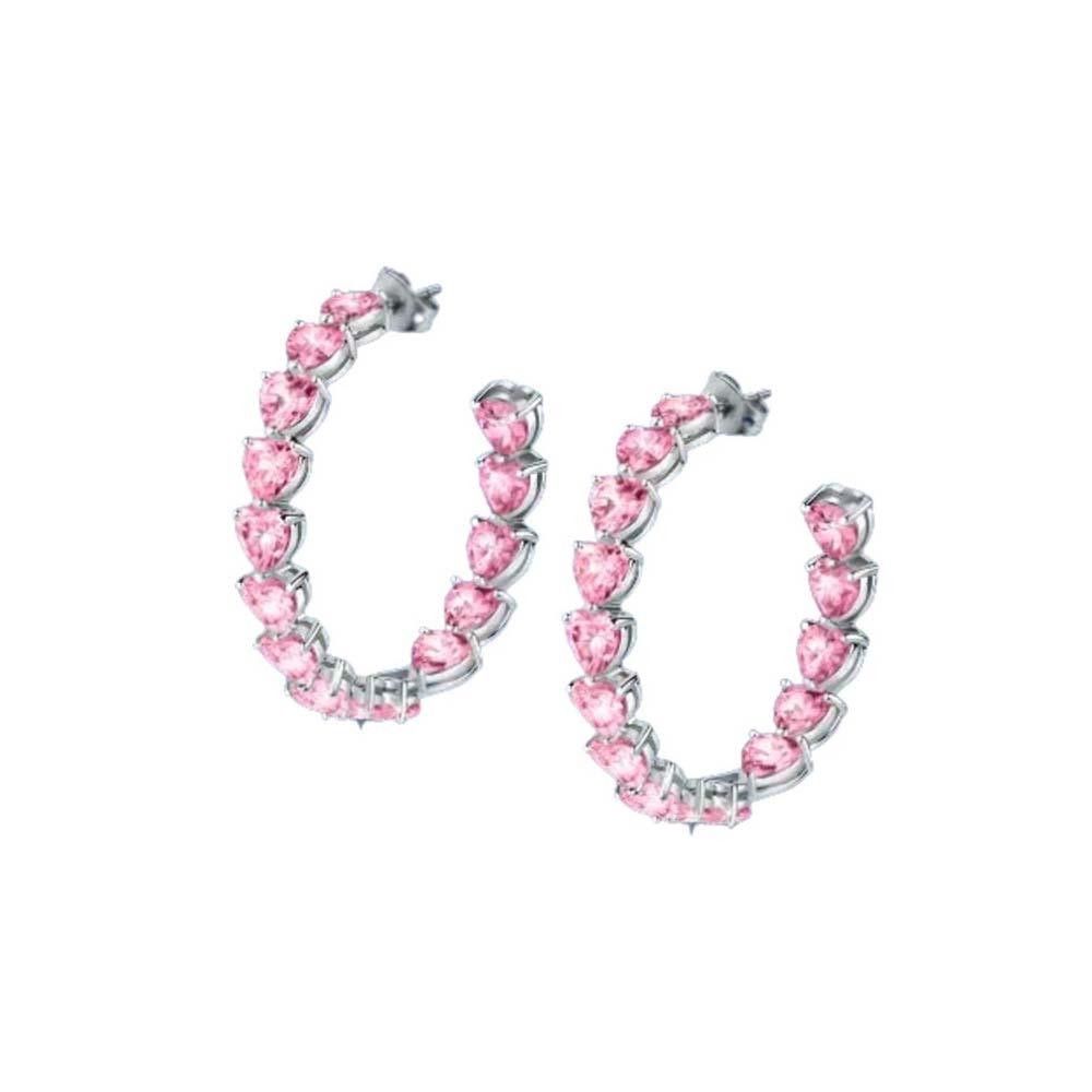 Orecchini A Cerchio Chiara Ferragni Brand Diamond Heart