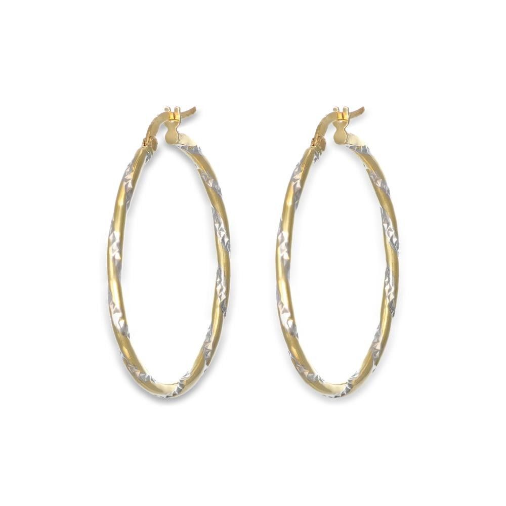 Orecchini A Cerchio in Oro 18 Kt