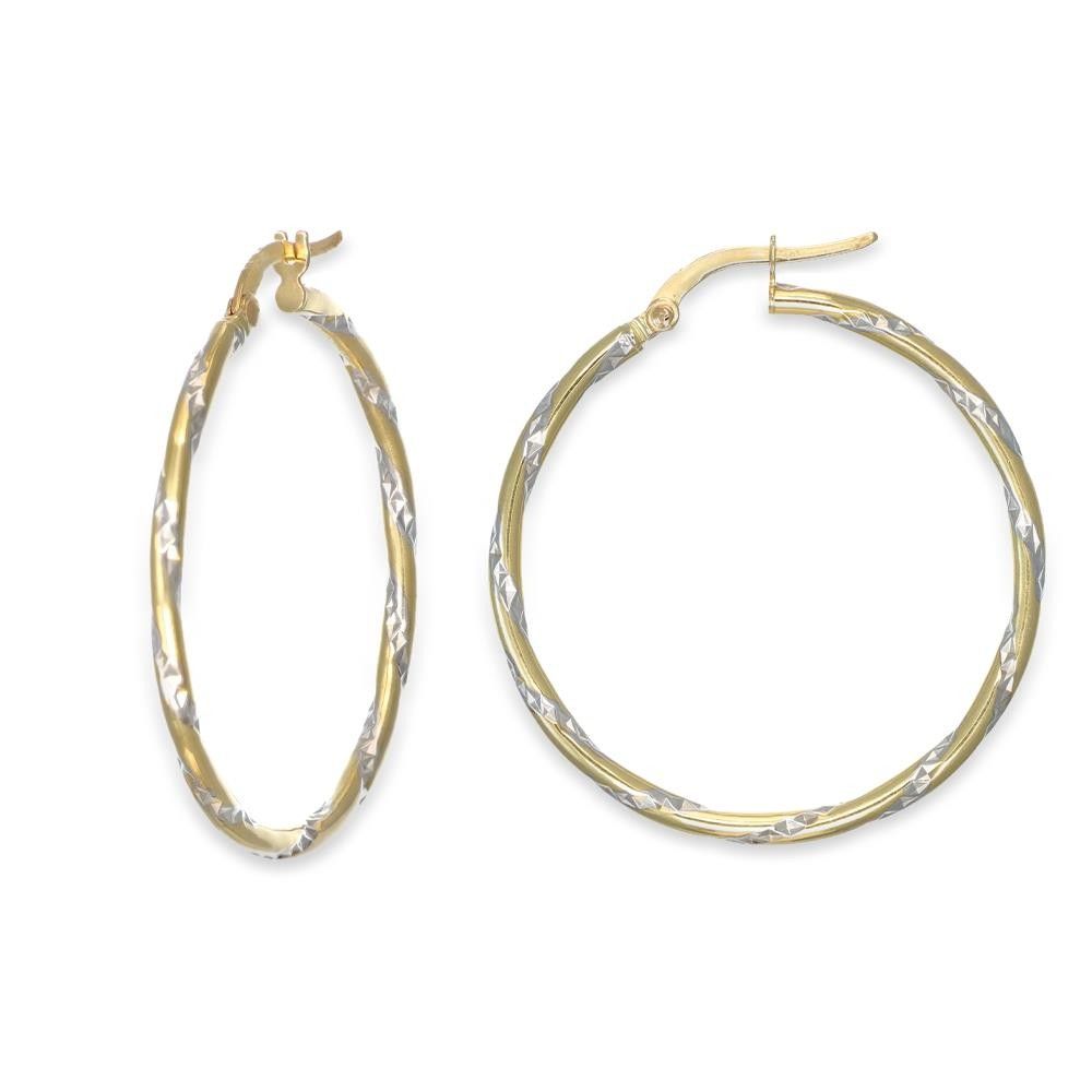 Orecchini A Cerchio in Oro 18 Kt