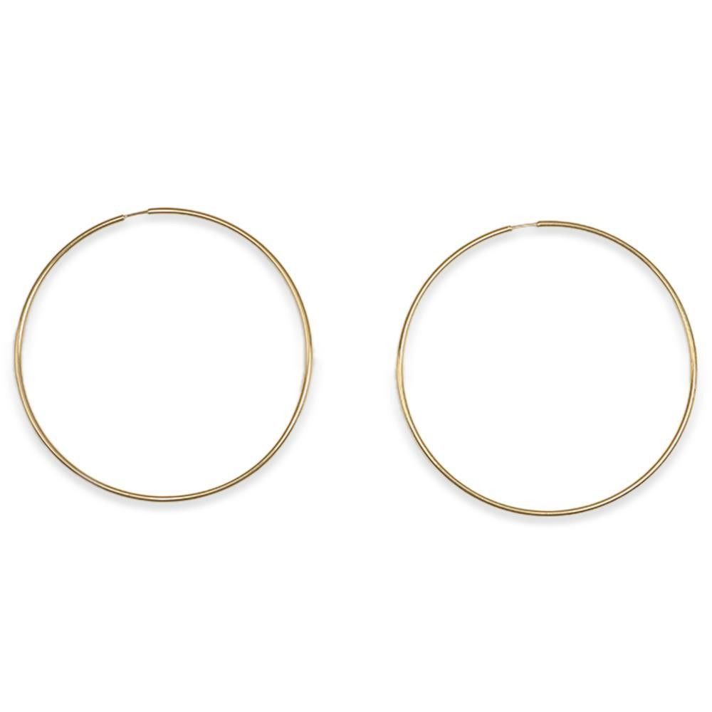 Orecchini A Cerchio in Oro Giallo 18 Kt
