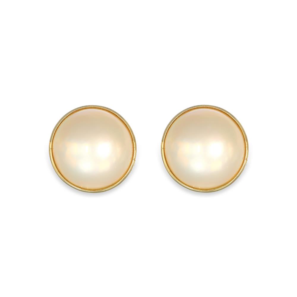 Orecchini a Clip Perle in Oro Giallo 18 Kt