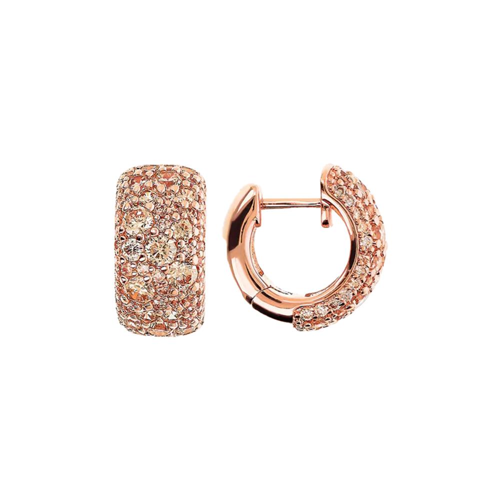 Orecchini Bronzallure a Cerchio in Pavé di Cubic Zirconia