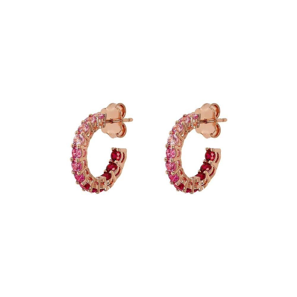 Marge Di Bello London Orecchini A Clip Placcati Argento Con Zirconi Cubici – Per Orecchie Non Forate – 2x2,3 Cm