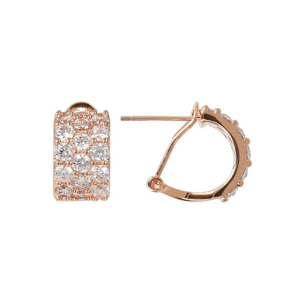 Orecchini Bronzallure Altissima Tre Fasce con Cubic Zirconia