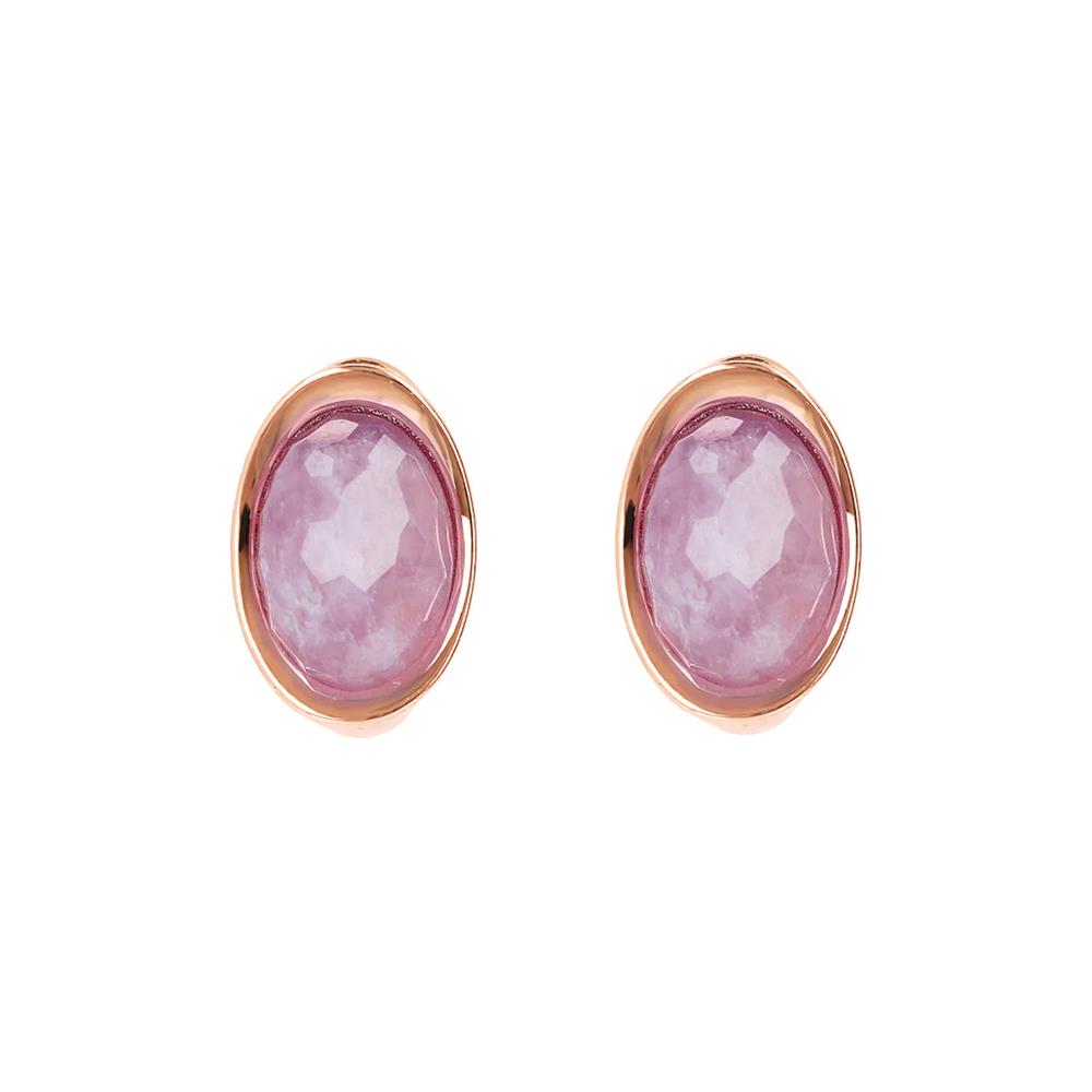 Orecchini Bronzallure Felicia a Lobo con Pietra Naturale Ovale