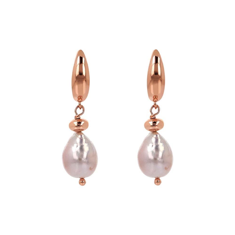 Orecchini Bronzallure Maxima Pendenti Perle Barocche d'Acqua Dolce Multicolor
