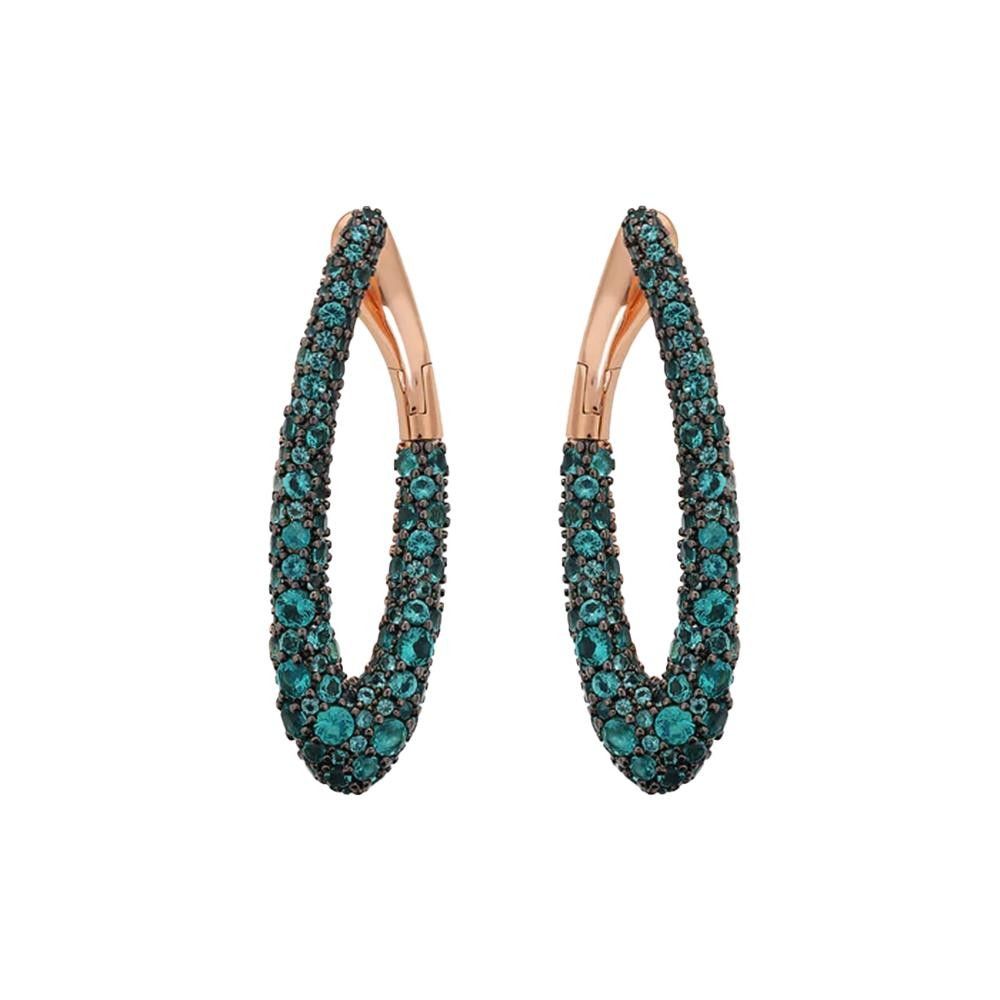 Orecchini Bronzallure Ovali in Pavé di Cubic Zirconia