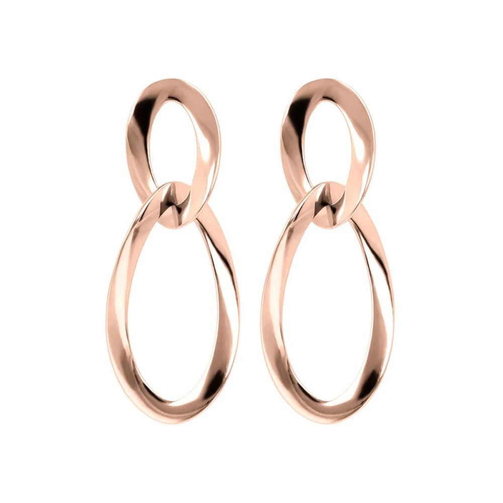 Orecchini Bronzallure Pendenti con Maglie Ritorte