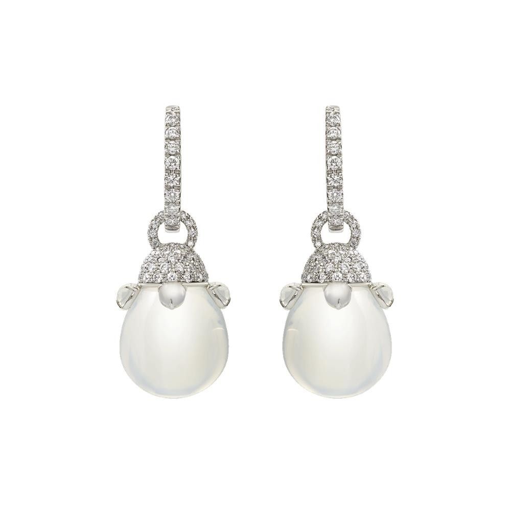 Orecchini Chantecler Joyful In Oro Bianco 18Kt Color Milky
