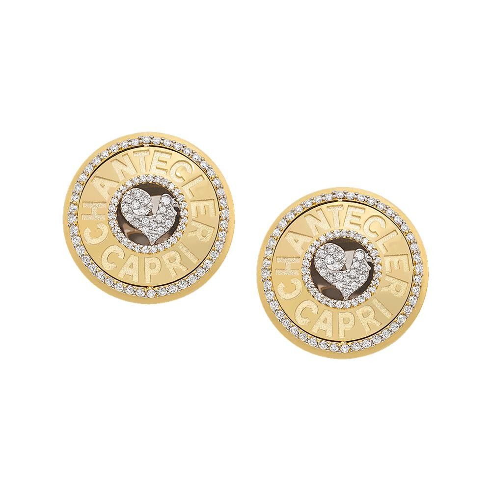 Orecchini Chantecler Logo Oro KT 18 Sigillo