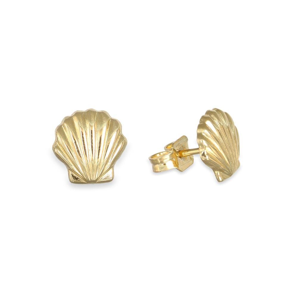 Orecchini Conchiglie in Oro Giallo 18 Kt