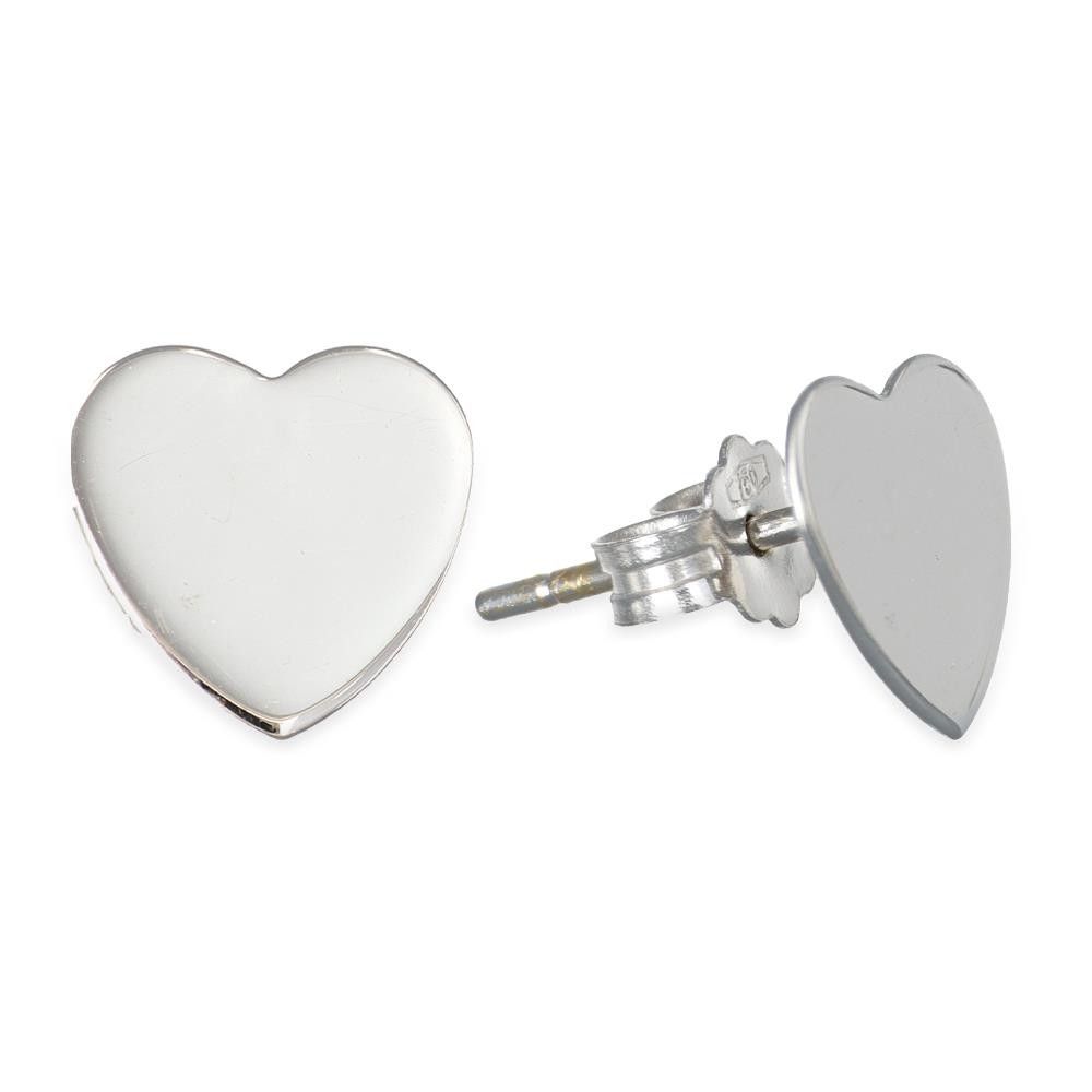 Orecchini Cuori in Oro Bianco 18 Kt