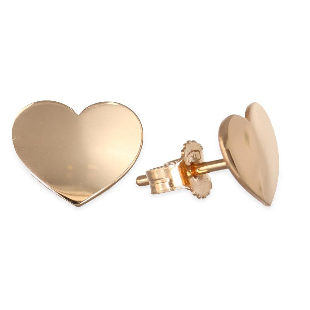 Orecchini Cuori in Oro Rosa 18 Kt