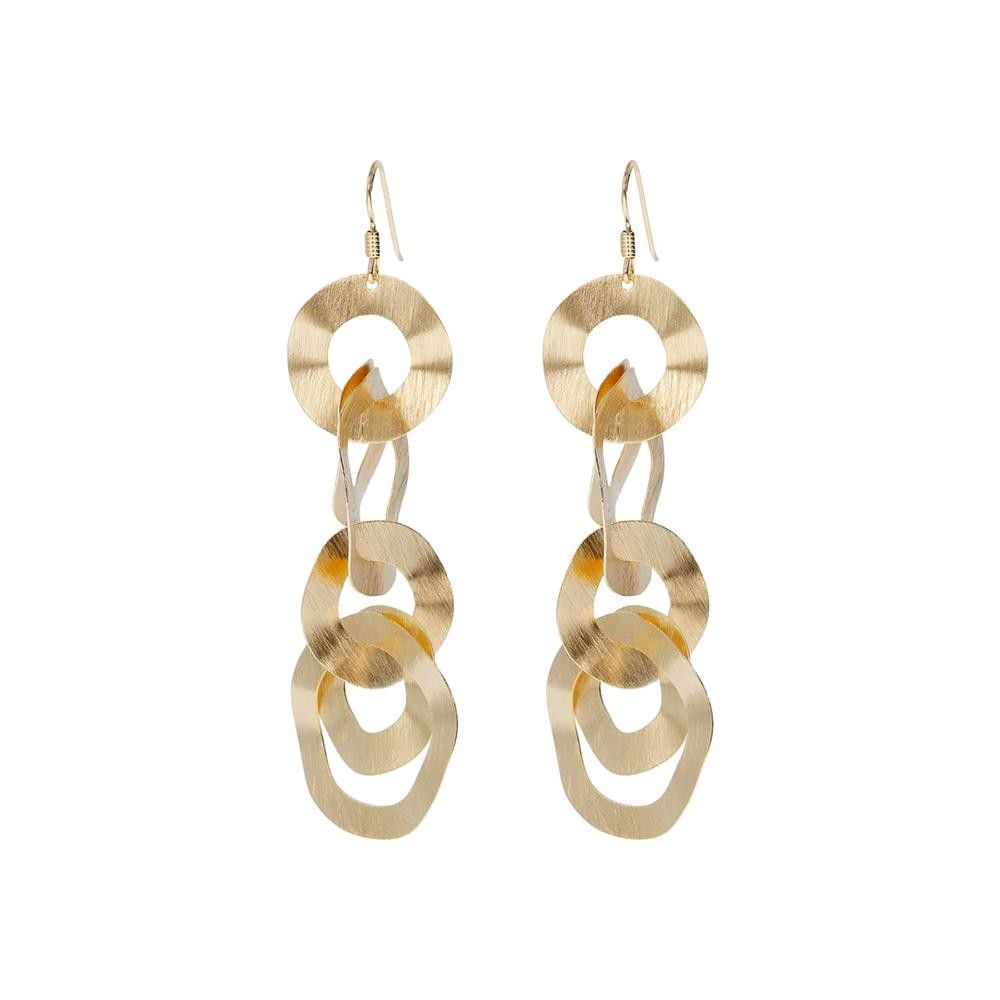 Orecchini Pendenti Lunghi In Oro Bianco 18 Carati Con Perle E Zirconi – Richapex, Eleganti E Leggeri Per Donna