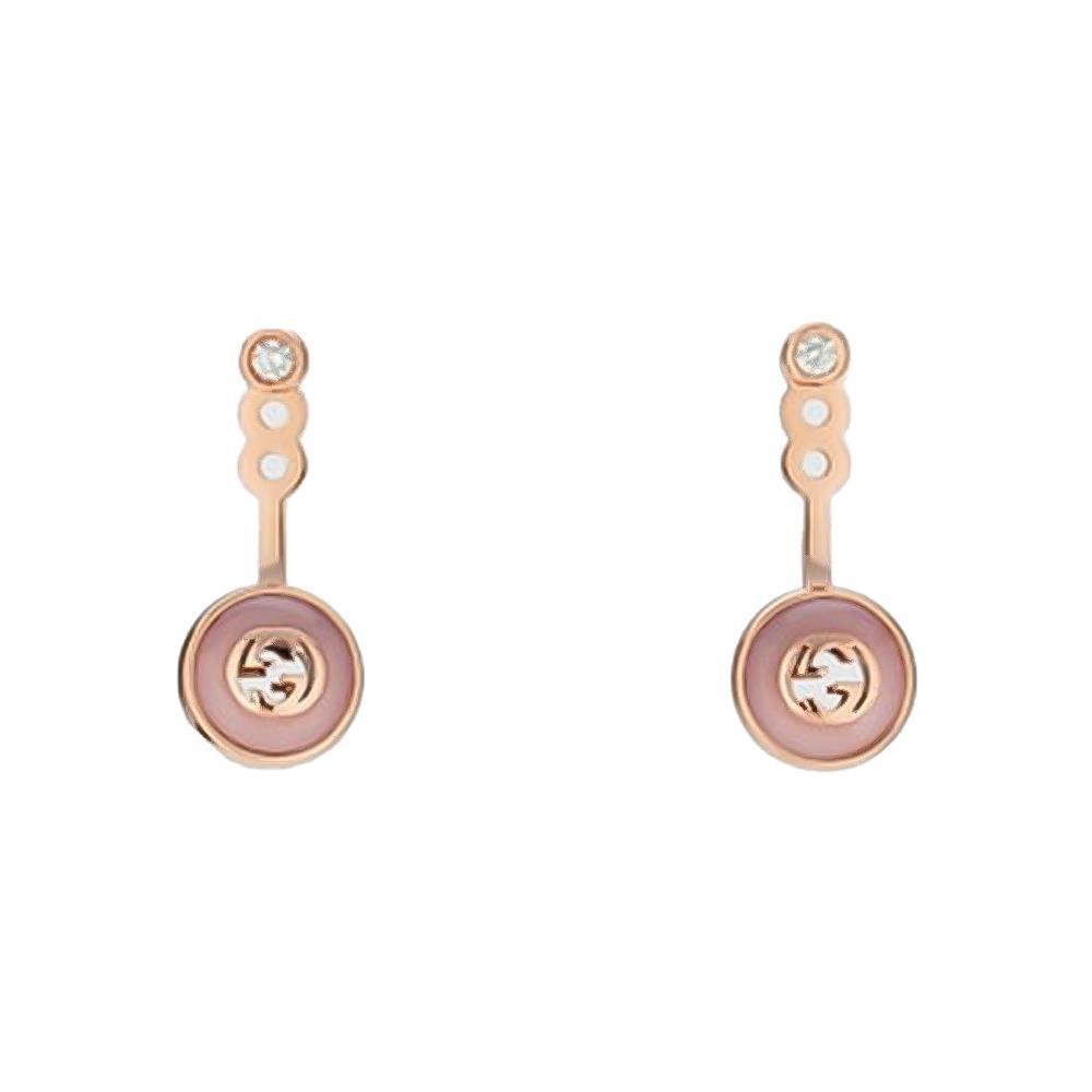 Orecchini Gucci Interlocking in oro 18 carati