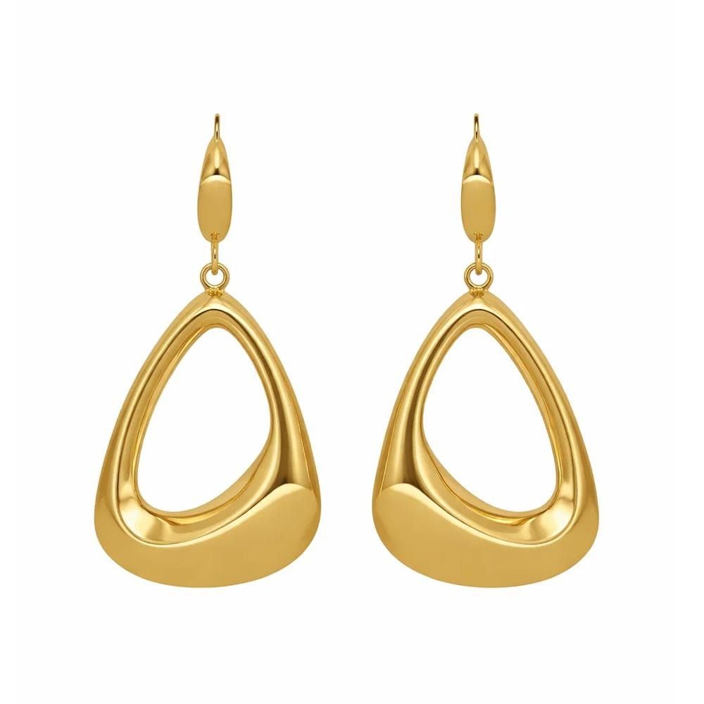 Orecchini Pendenti Bombati in Oro Giallo 18 Kt