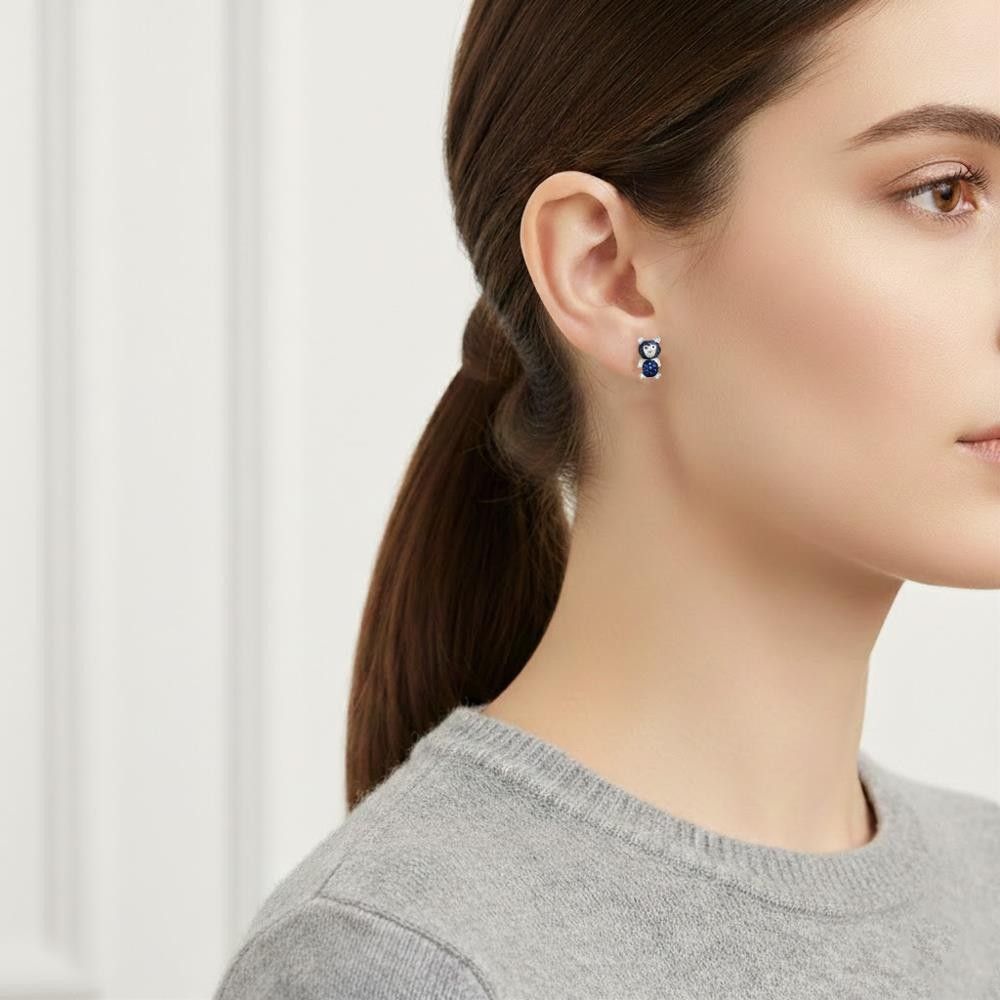 Orecchini Pippo Perez Orsetti in Oro Bianco 18 Kt e Diamanti