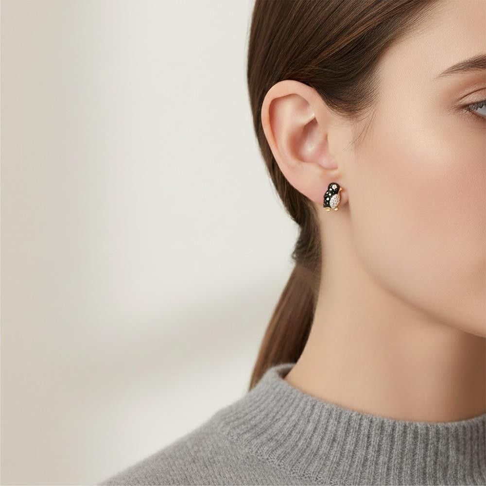 Orecchini Pippo Perez Pinguini in Oro Giallo 18 Kt e Diamanti