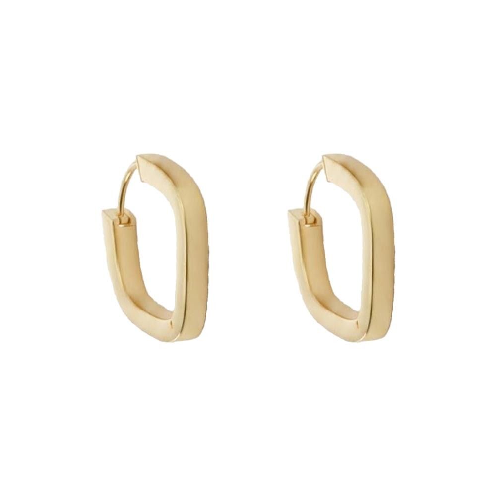 Orecchini Quadrati in Oro Giallo 18 Kt