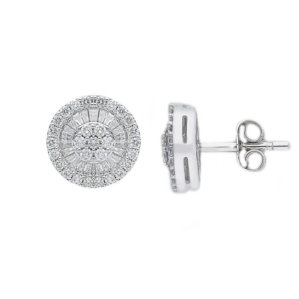 Orecchini Songa in Oro Bianco 18 Kt e Diamanti