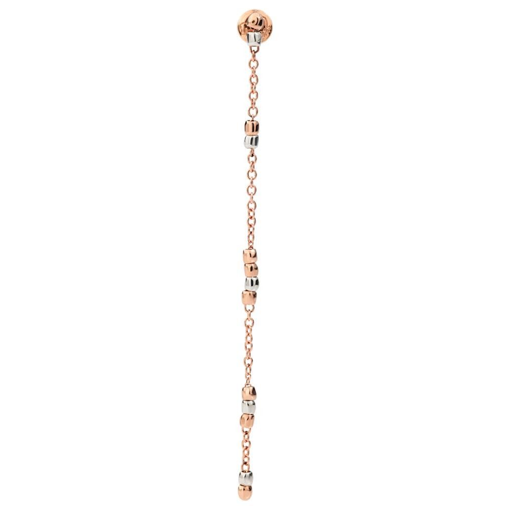 Orecchino Dodo Pendente Mini Granelli In Oro Rosa 9Kt